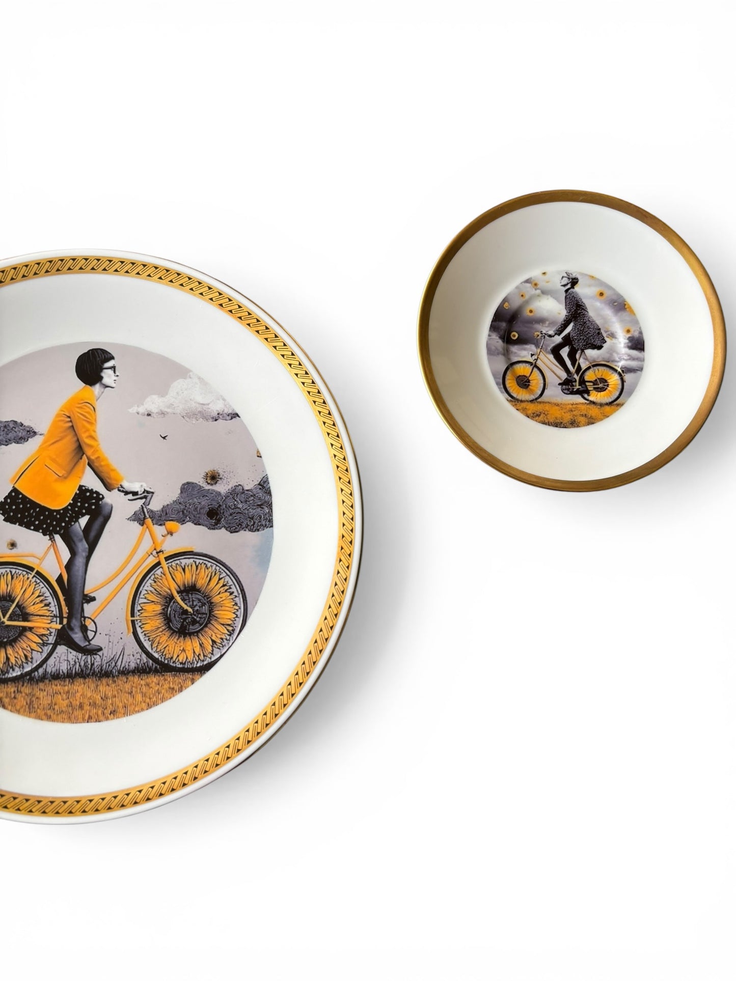 Vintage Wandbord Zonnebloem Set 3 | The Vintage Vibe