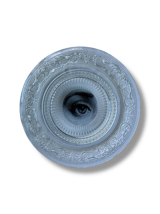 Vintage Wall Plate Glass Eye