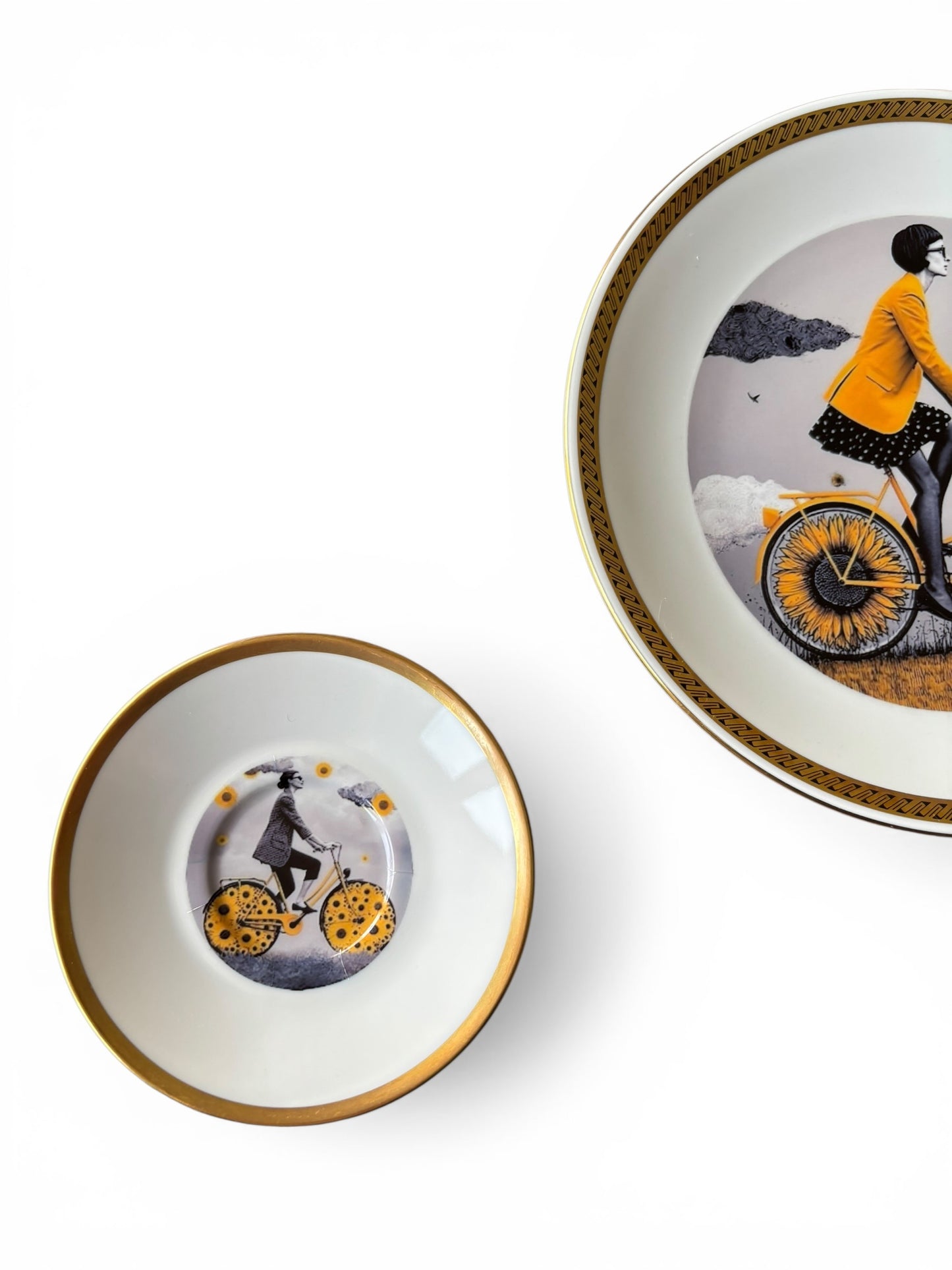 Vintage Wandbord Zonnebloem Set 3 | The Vintage Vibe