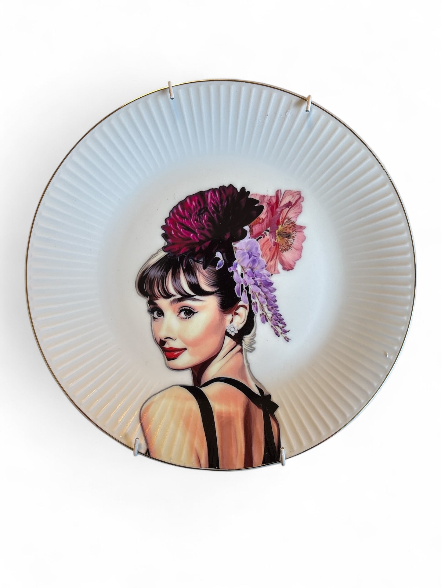 Vintage Wall Plate Audrey Hepburn