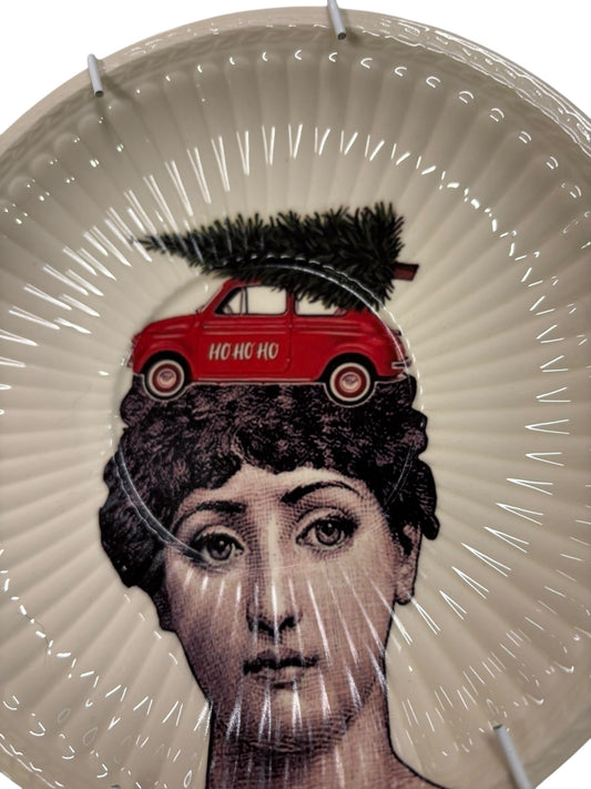 Vintage Wandbord Lina Fornasetti Kerst | The Vintage Vibe