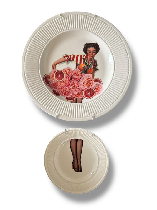 Vintage Wandbord Dame Set | The Vintage Vibe